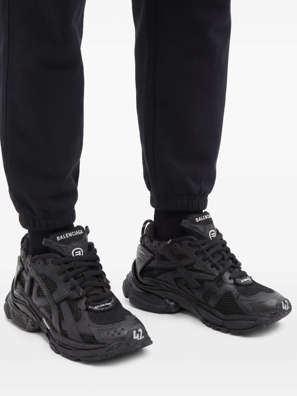 Balenciaga Runner Sneakers | Black | FARFETCH ZA