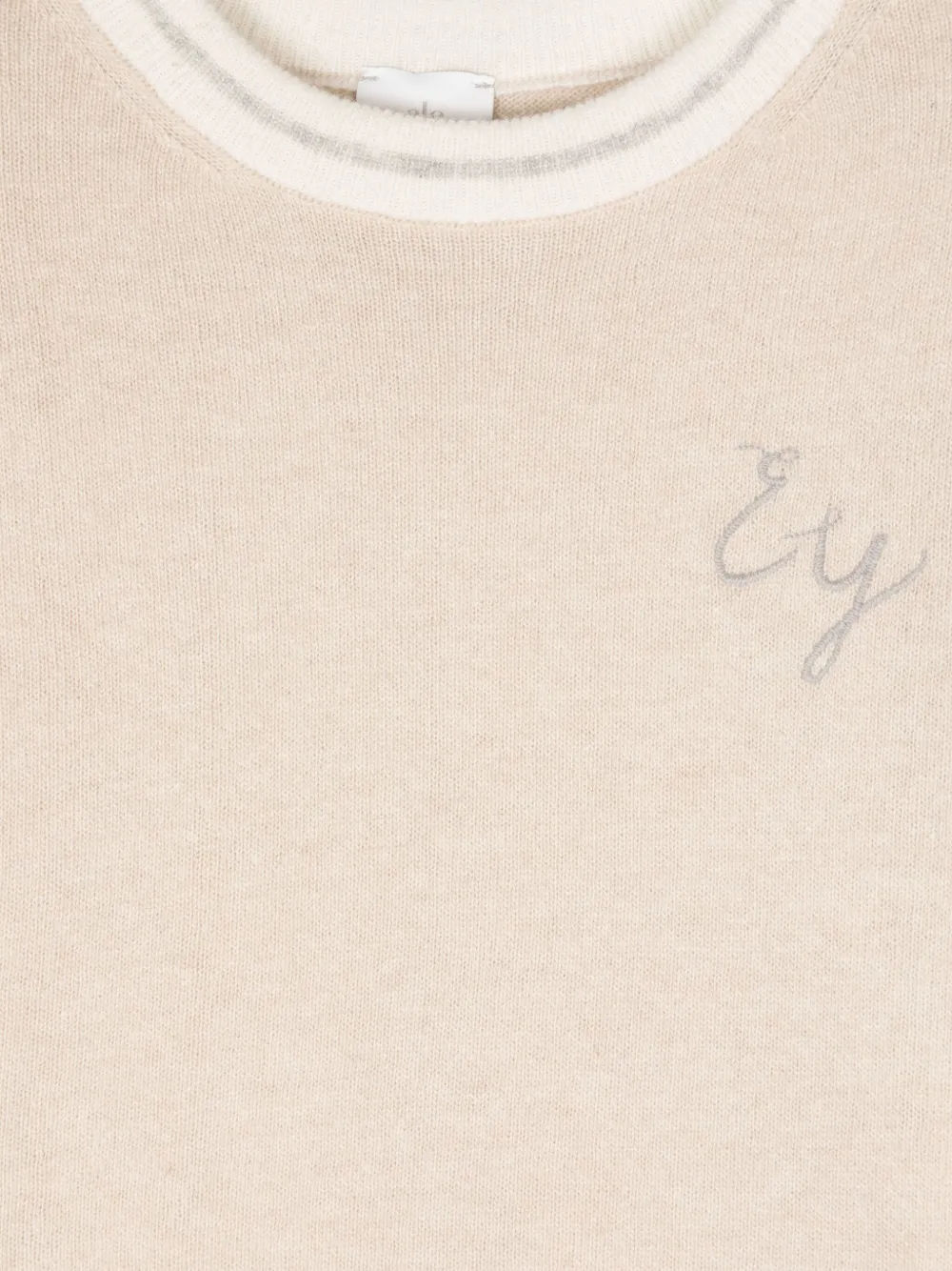 ELEVENTY STRIPED-EDGE SWEATER