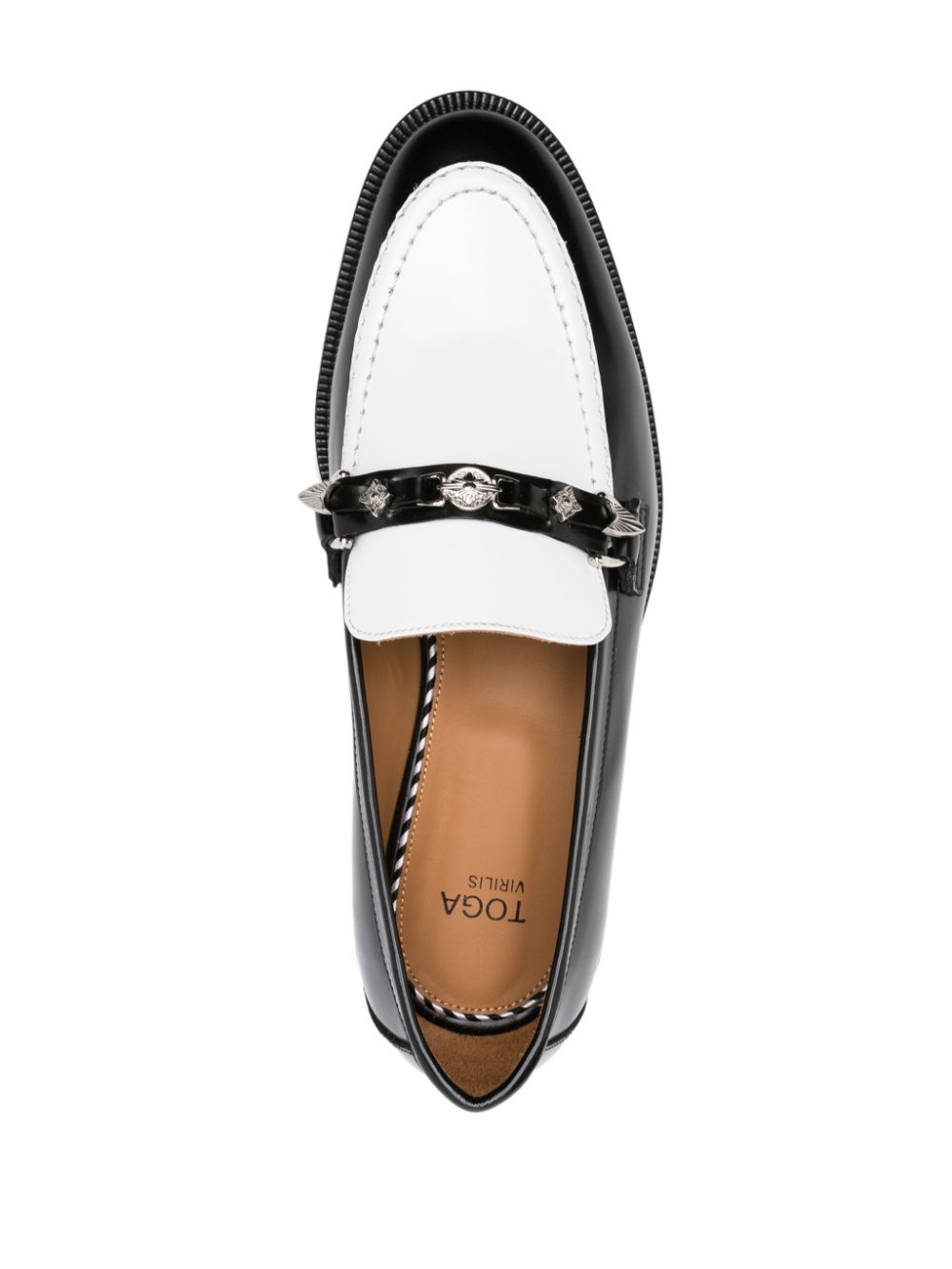 Toga Virilis Loafers met studs Zwart