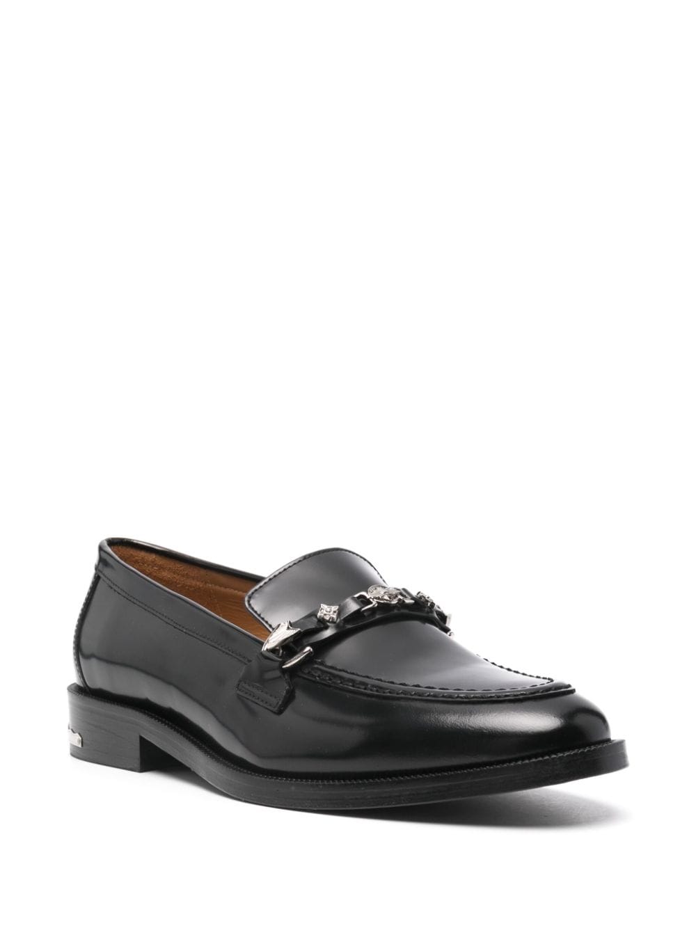 Shop Toga Virilis Hardware-detailing Loafers In Black