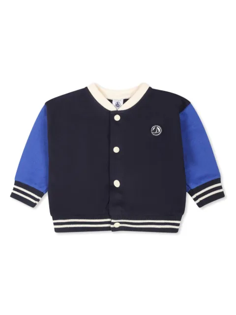 Petit Bateau embroidered logo bomber jacket