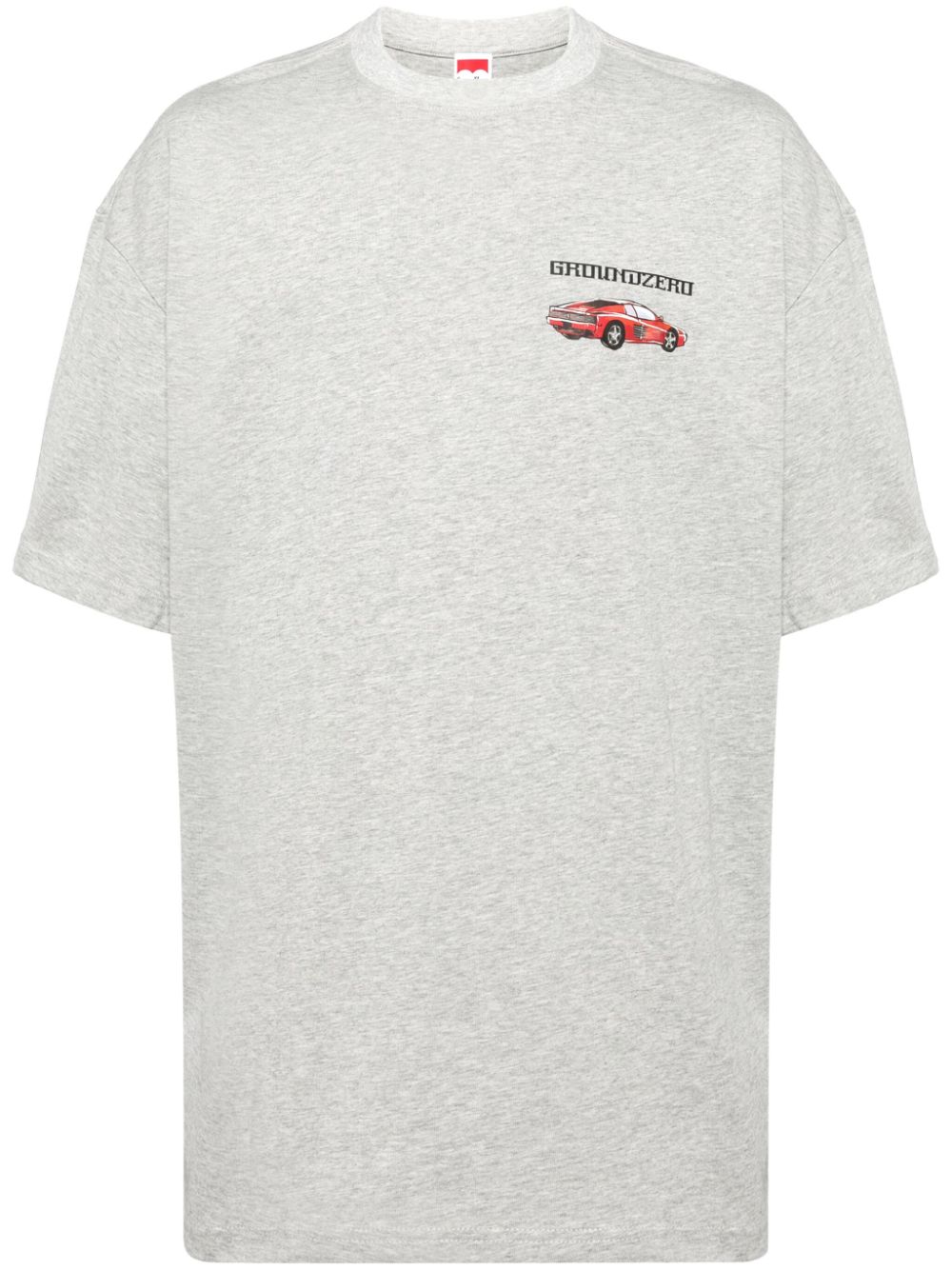 GROUND ZERO LOGO-PRINT COTTON T-SHIRT 