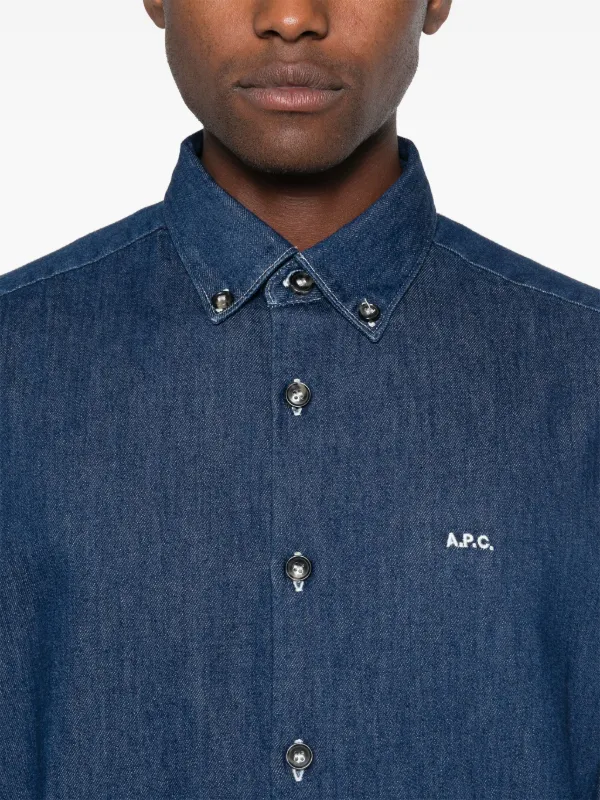A.P.C. Mathias シャツ | ブルー | FARFETCH JP