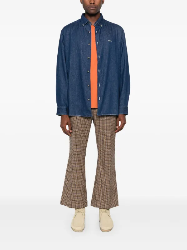 A.P.C. Mateo エンブロイダリーシャツ アーペーセー ルーズフィット