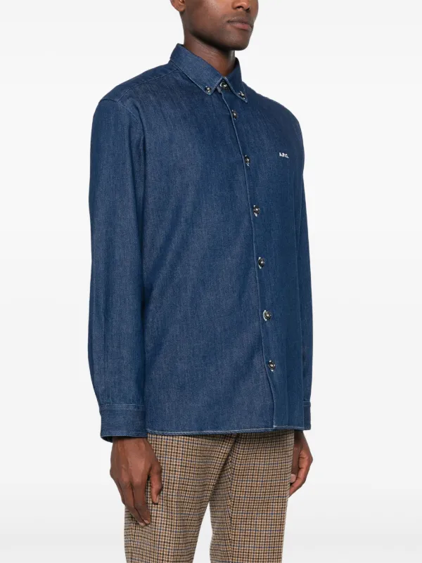 A.P.C. Mathias シャツ | ブルー | FARFETCH JP