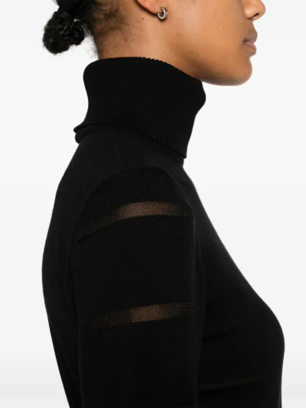 Sheer roll neck sales