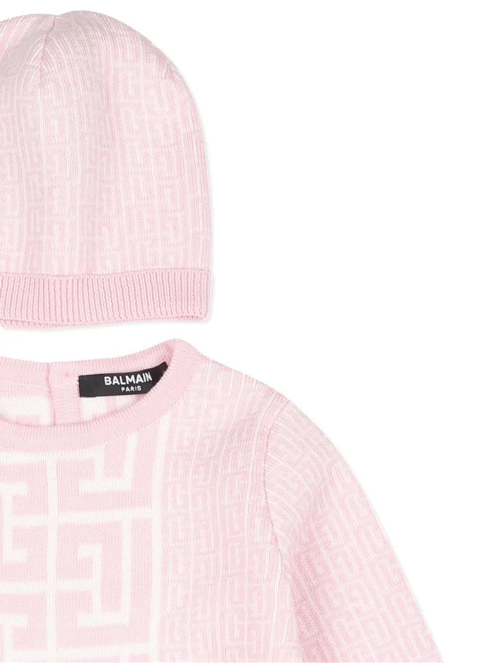 Balmain Kids Babypakje met logoprint Roze