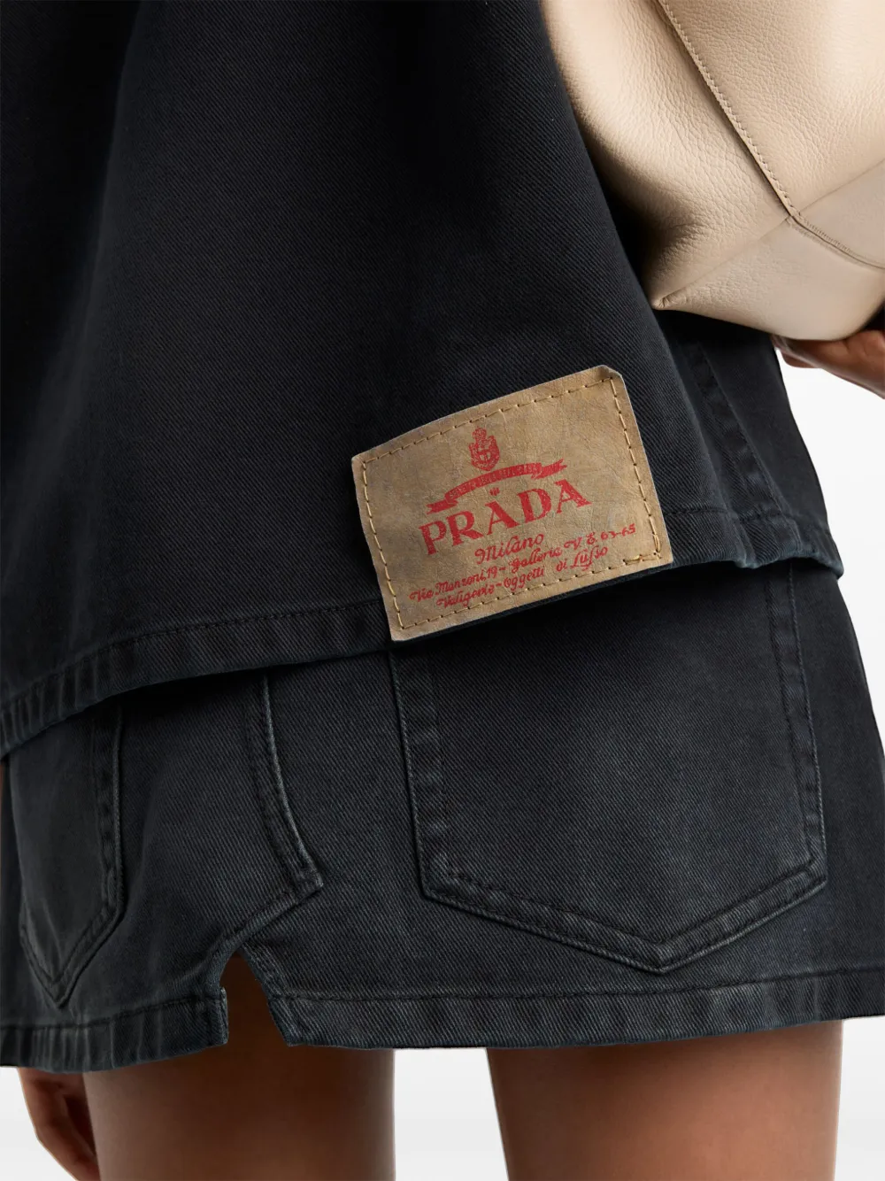 Prada Denim blouse Zwart