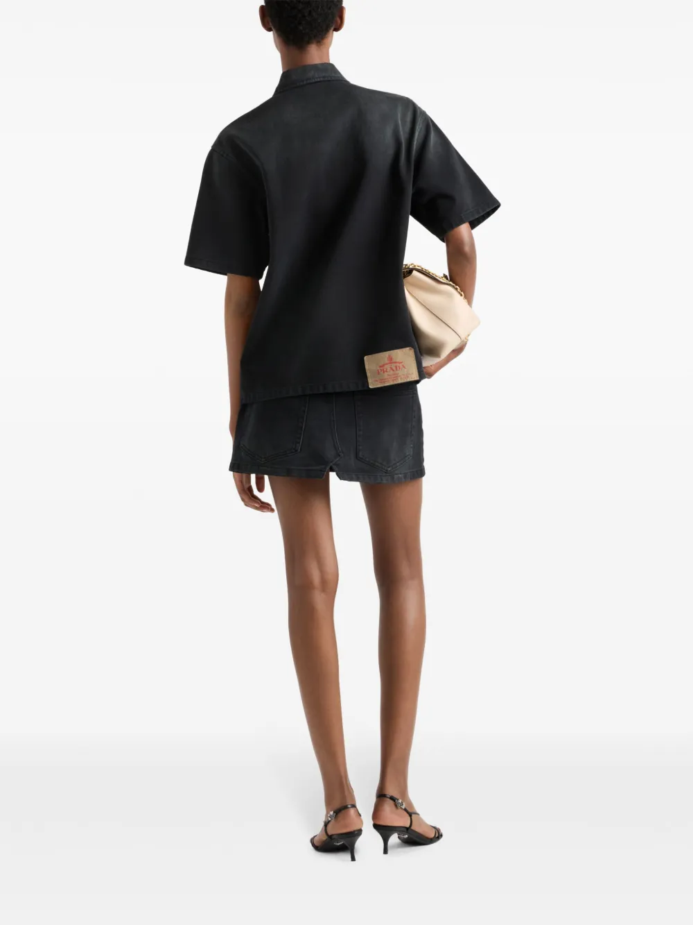 Prada Denim blouse Zwart