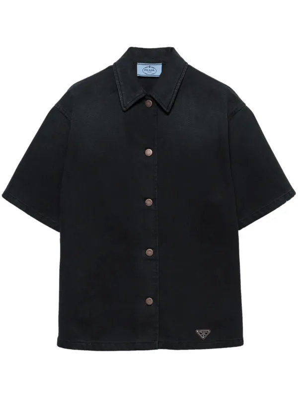 Prada Denim Shirt | Black | FARFETCH