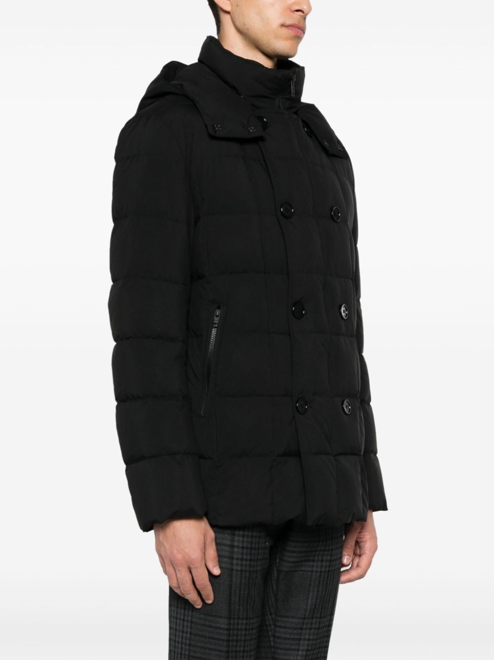 Shop Fay Padded Jacket In Black