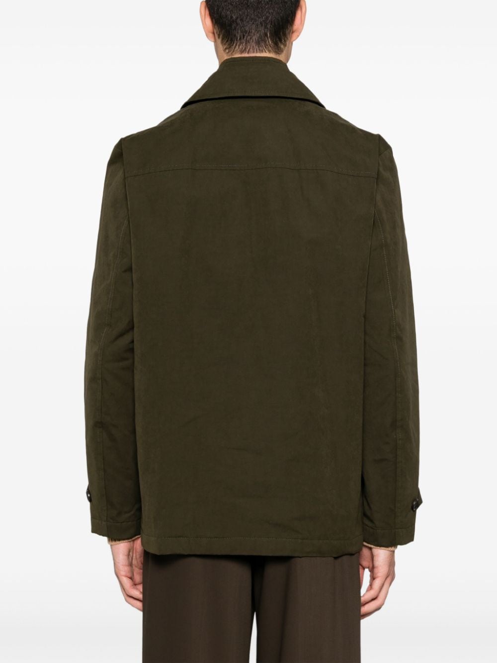 Shop Fay Padded Jacket In Green