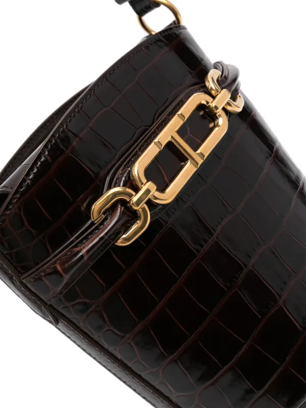 TOM FORD Small Whitney Bucket Bag | Brown | FARFETCH JO