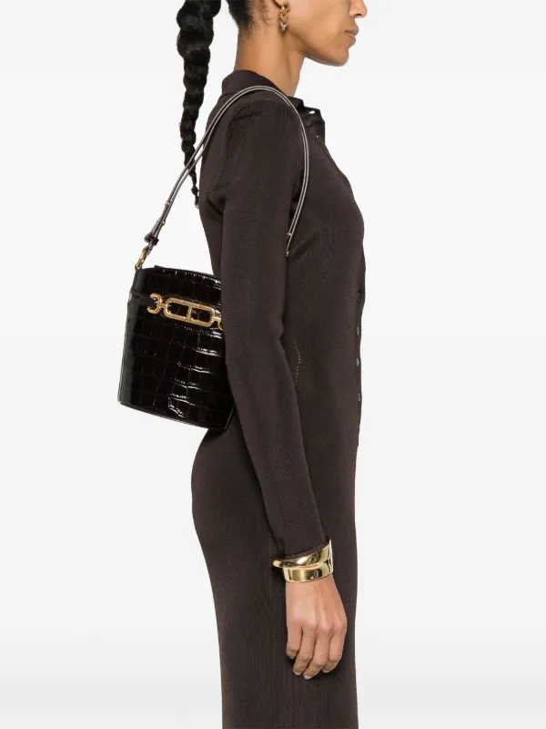 TOM FORD Small Whitney Bucket Bag | Brown | FARFETCH