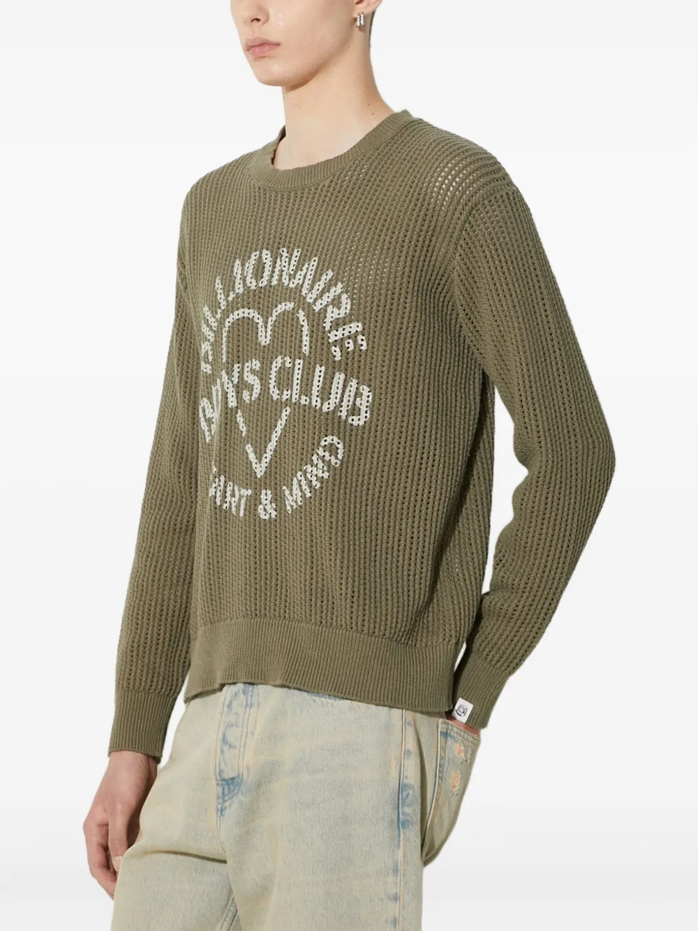 Billionaire Boys Club Gebreide trui met logo Groen