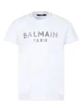 Balmain Kids logo-appliqué T-shirt - White