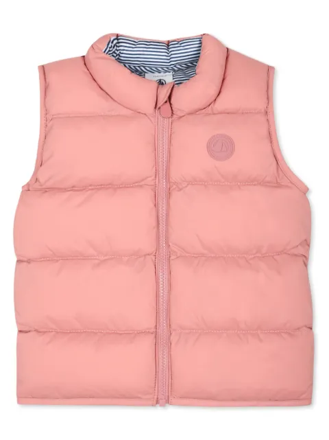 Petit Bateau Colete matelassê com zíper