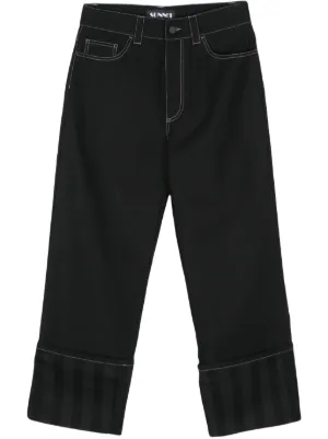 Jil Sander wide-leg Cargo Pants | Black | FARFETCH IN