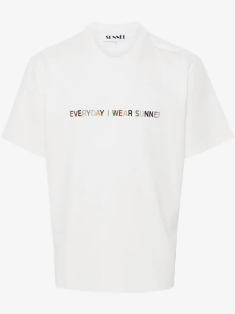 Sunnei logo-embroidered T-shirt