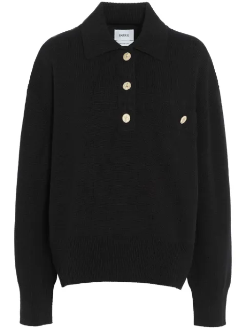 Barrie cashmere polo sweater