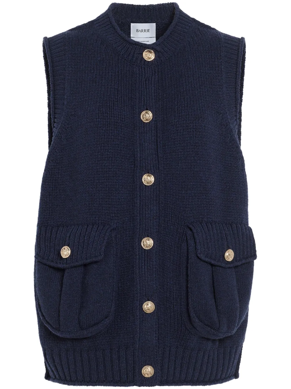Barrie Grofgebreide spencer Blauw