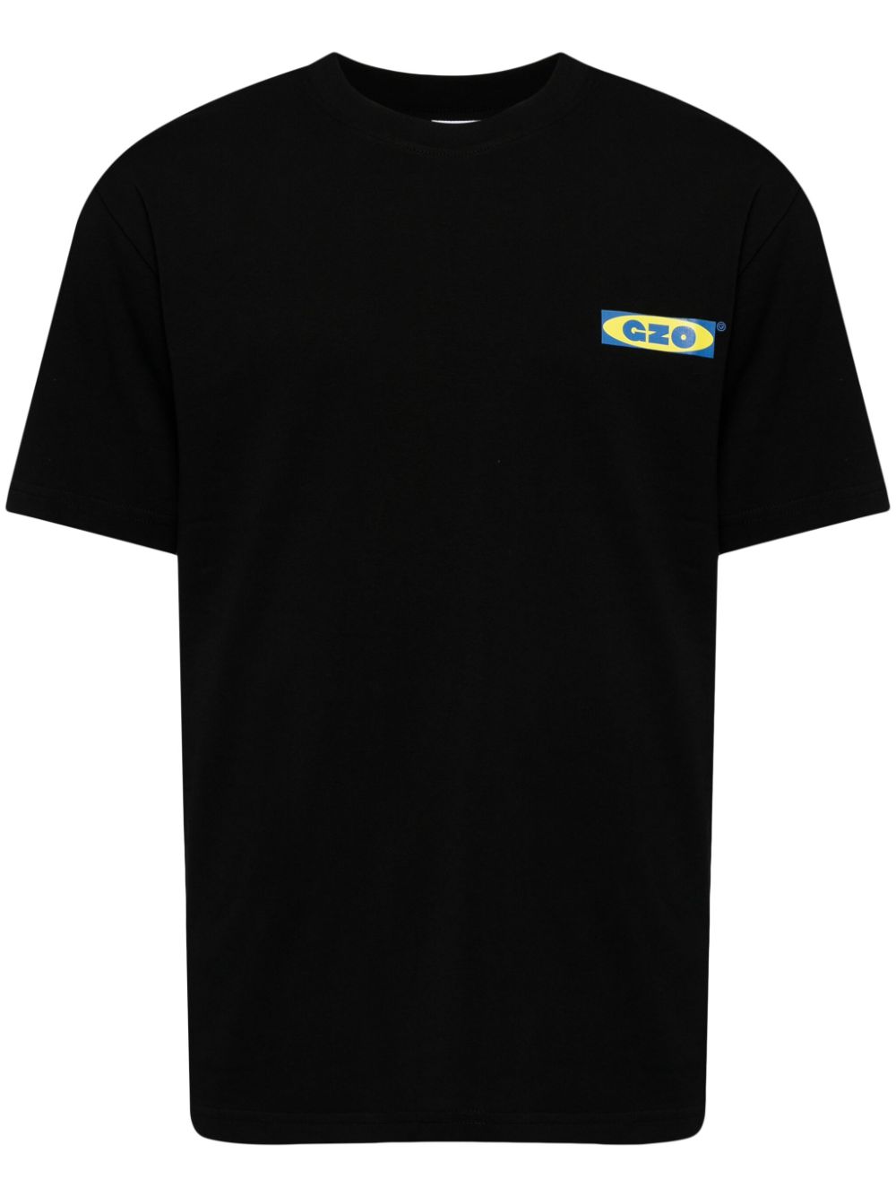 Shop Ground Zero Logo-print Cotton T-shirt In Black