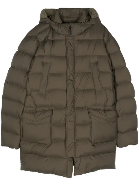 Herno manteau à plaque logo