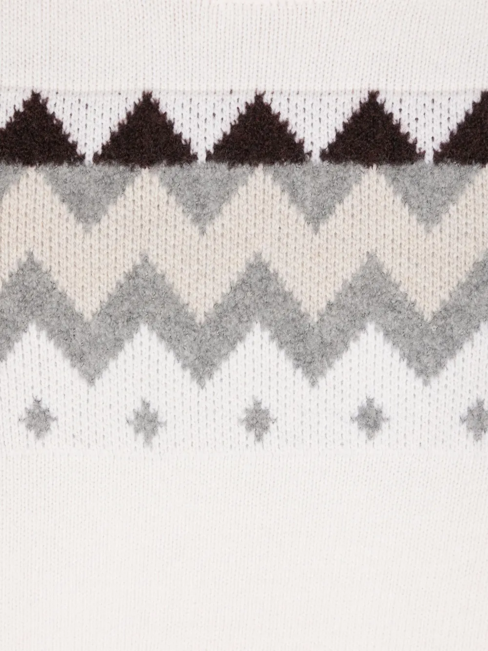 Eleventy Kids Intarsia trui Beige