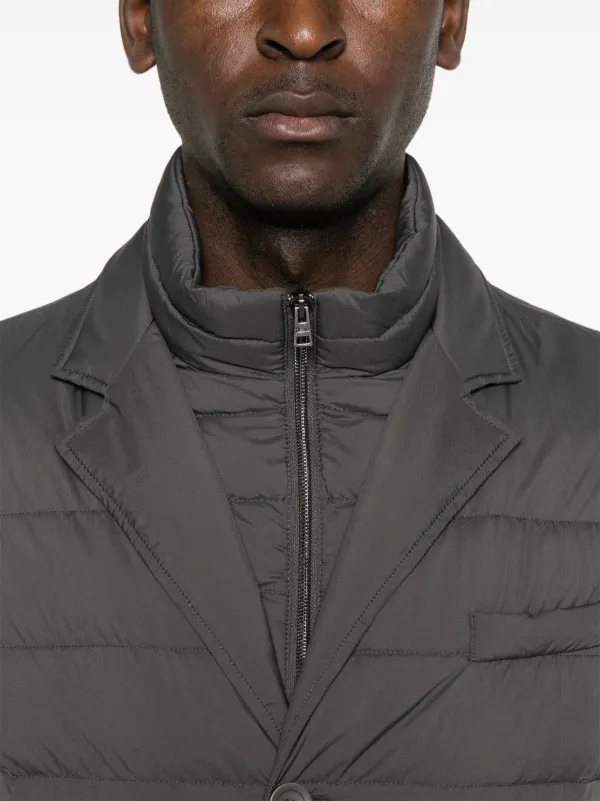 Herno キルティング パデッドジャケット | グレー | FARFETCH JP