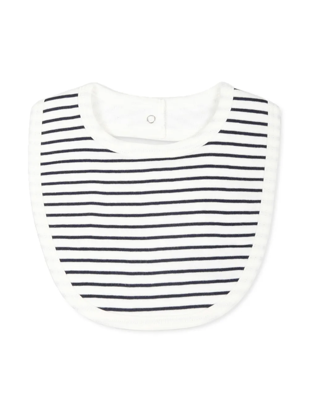 Petit Bateau Babador com listras | Branco | Image 1