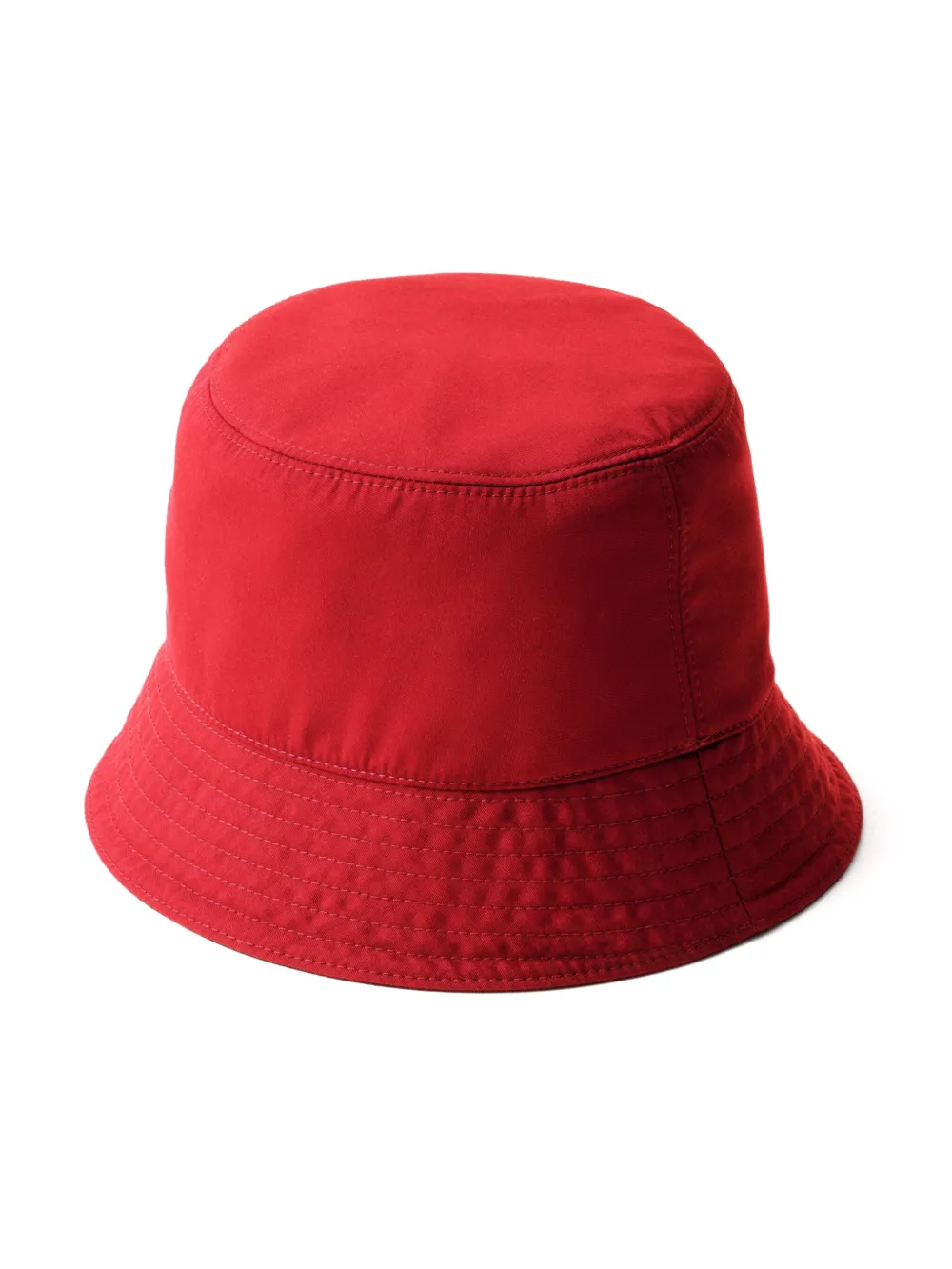 Prada technical-cotton Bucket Hat | Red | FARFETCH