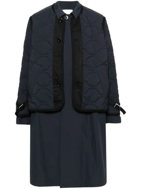 sacai layered coat
