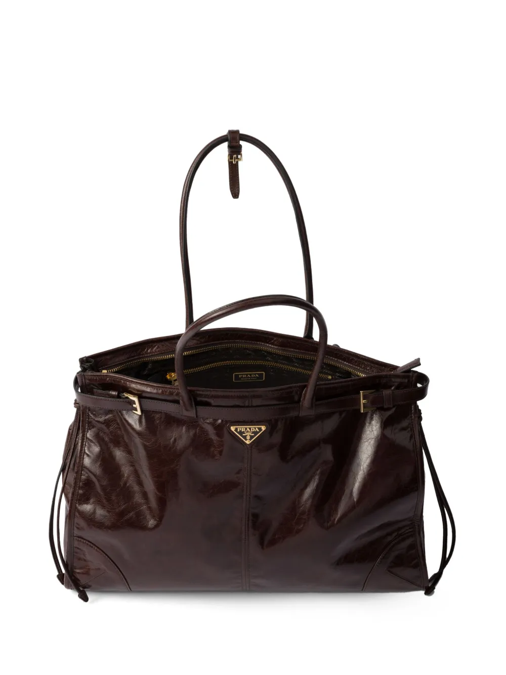 Prada Large Bonnie Tote Bag | Brown | FARFETCH