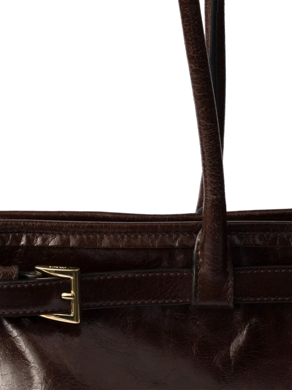Prada Grote Bonnie shopper Bruin
