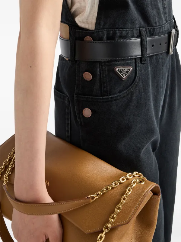 プラダ ブラックデニムジャンプスーツ Prada デニム ジャンプスーツ | ブラック | FARFETCH JP