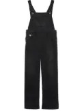 Prada triangle-logo denim jumpsuit - Black