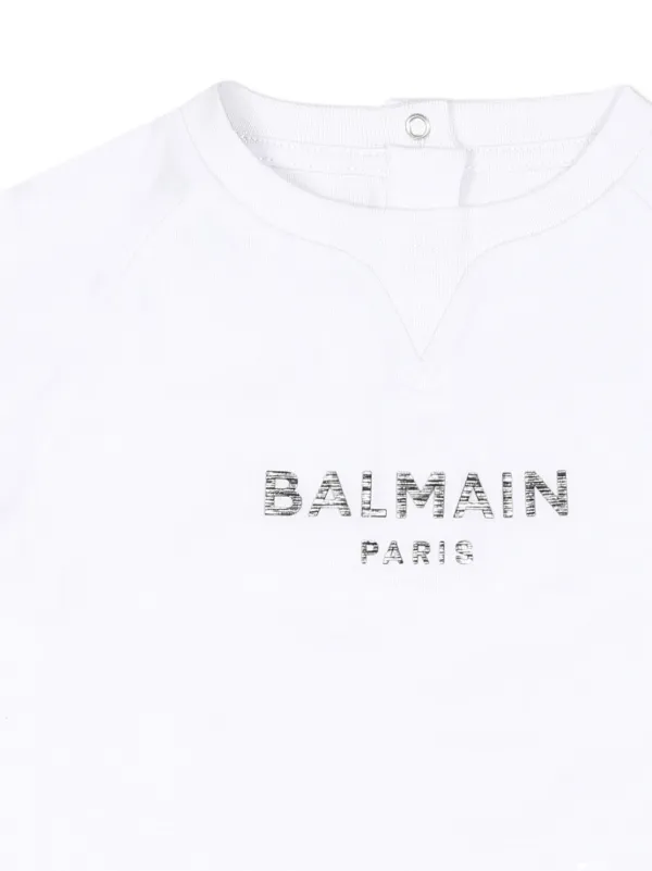 希少【BALMAIN】プリント コットンジャージー Tシャツ Balmain Paris プリントTシャツ - Women | BALMAIN