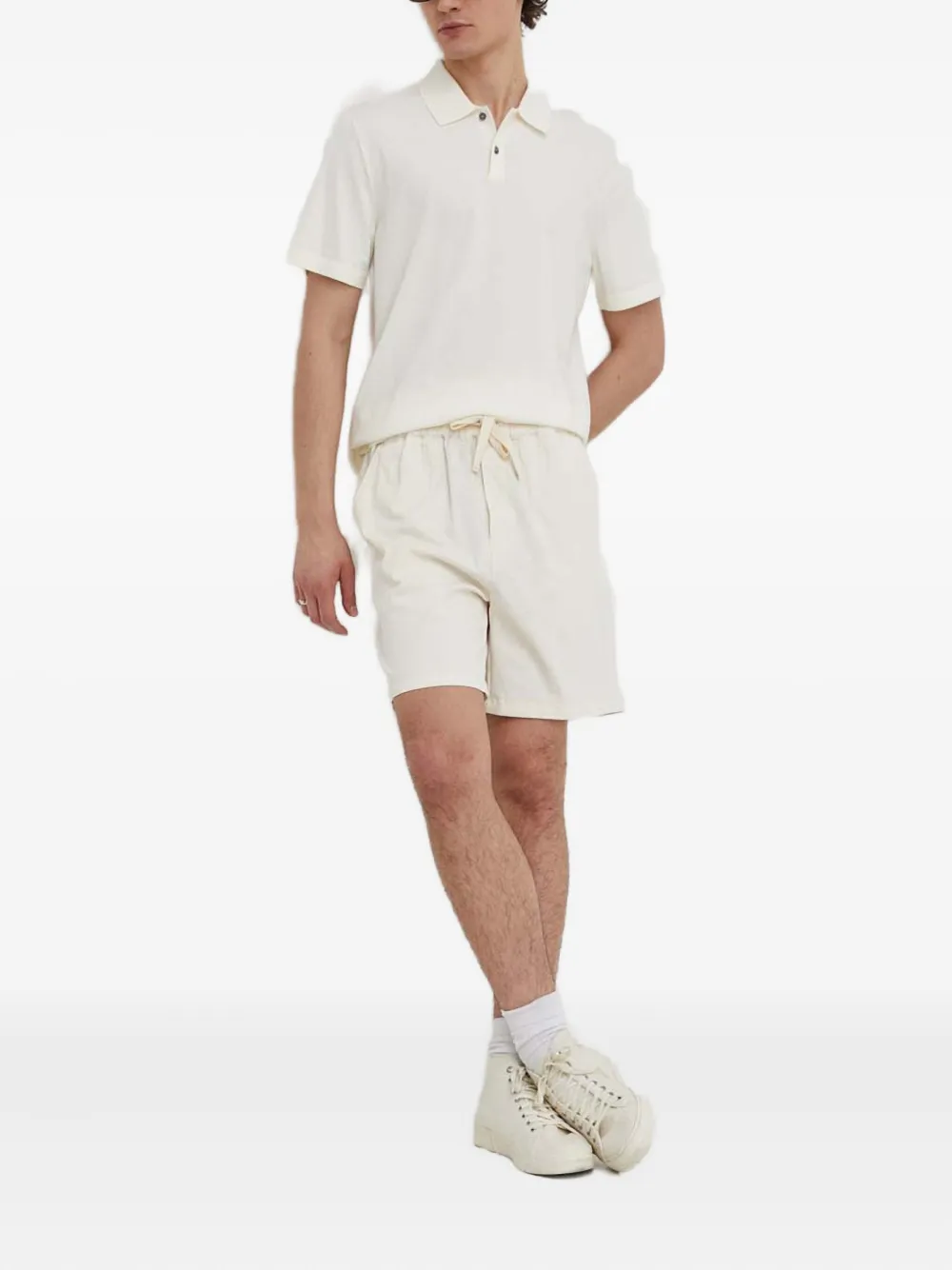 Theory button-up polo shirt - Wit