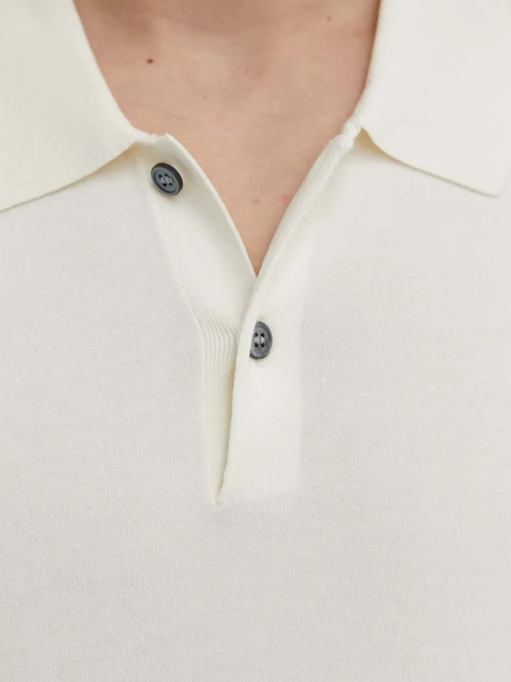 Theory Button-up poloshirt Wit