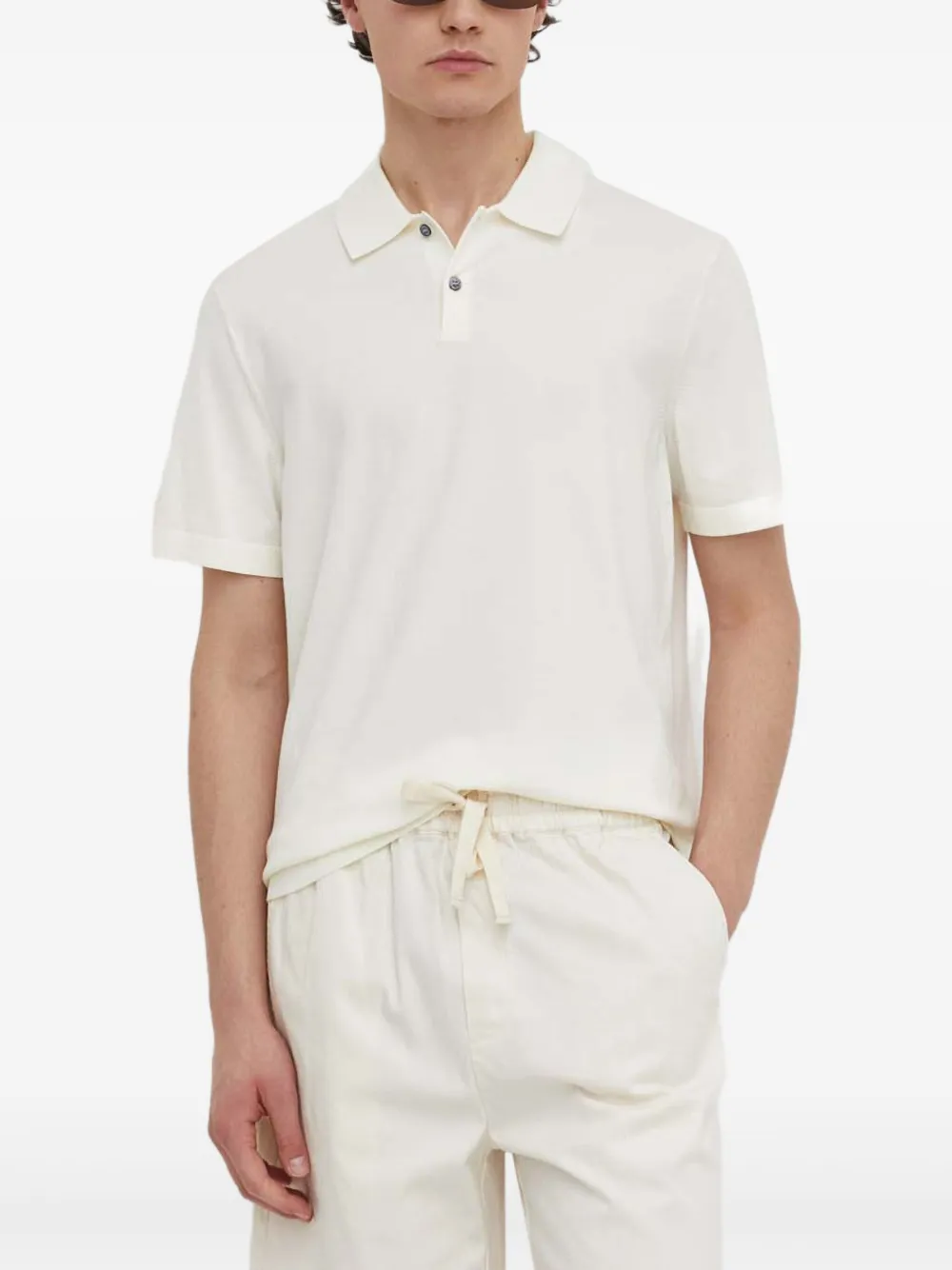 Theory button-up polo shirt | blanco | Image 1