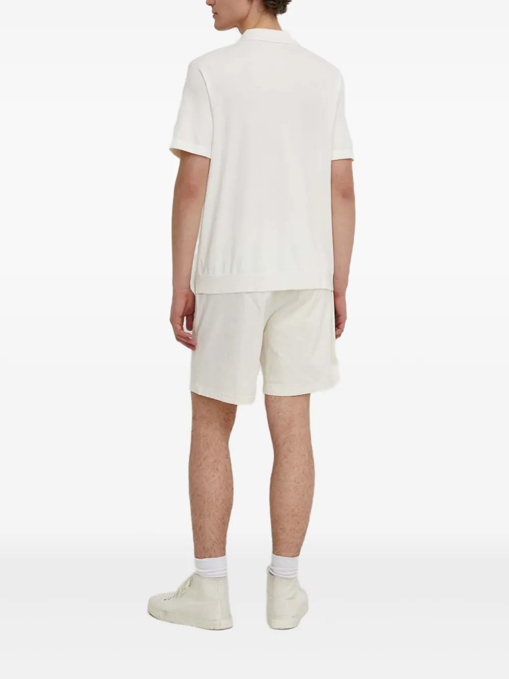 Theory Button-up poloshirt Wit