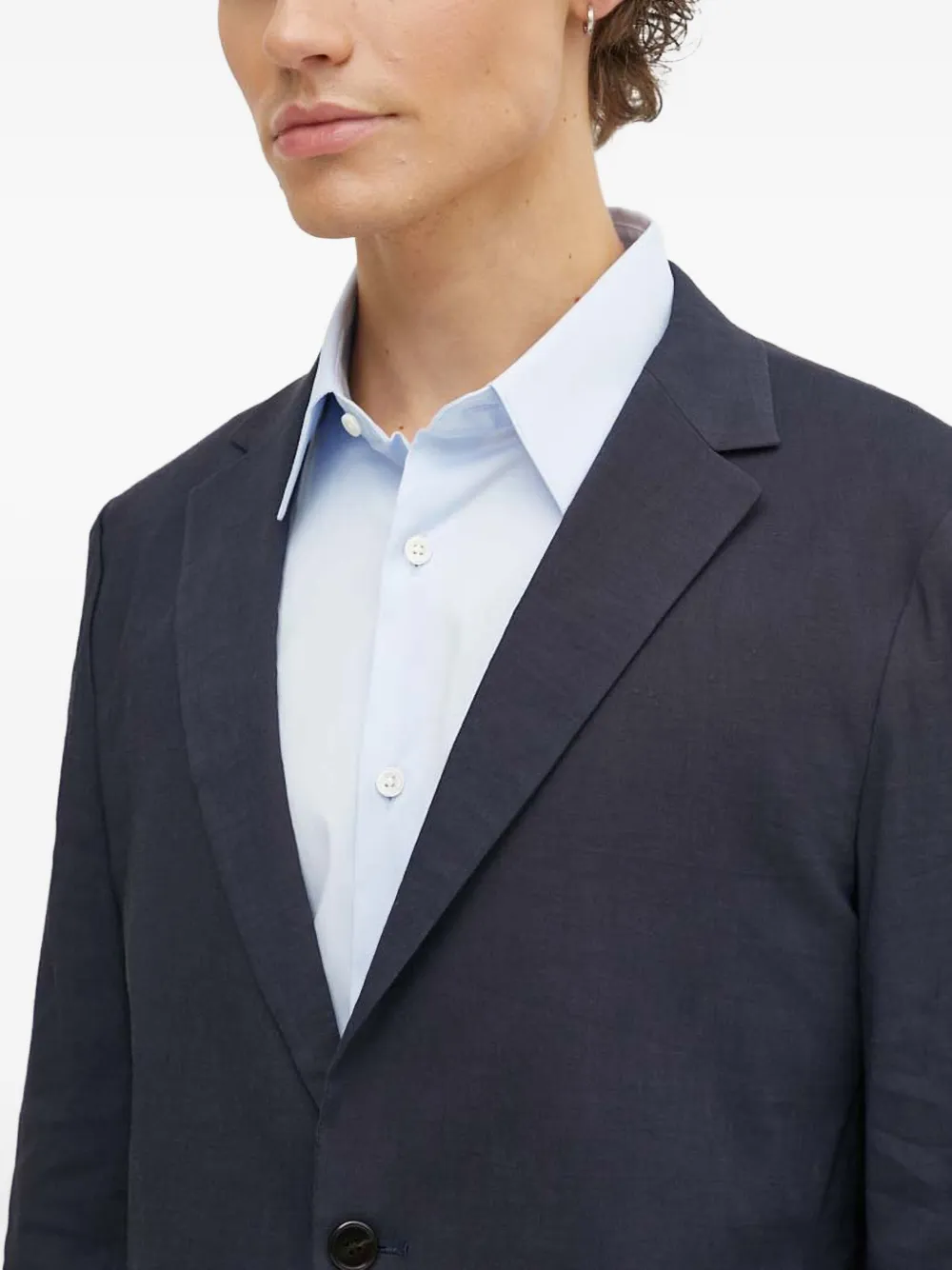 Theory Blazer met enkele rij knopen Blauw