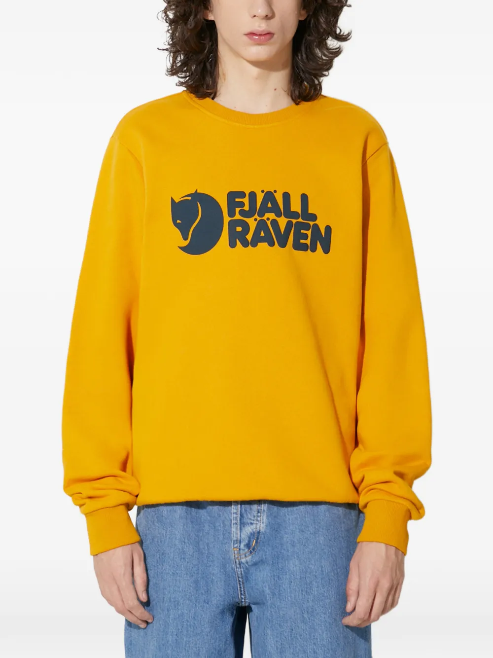 Fjällräven logo crew-neck sweatshirt - Giallo