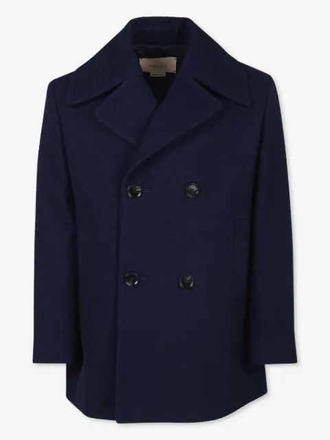 Gucci Kids Web wool coat