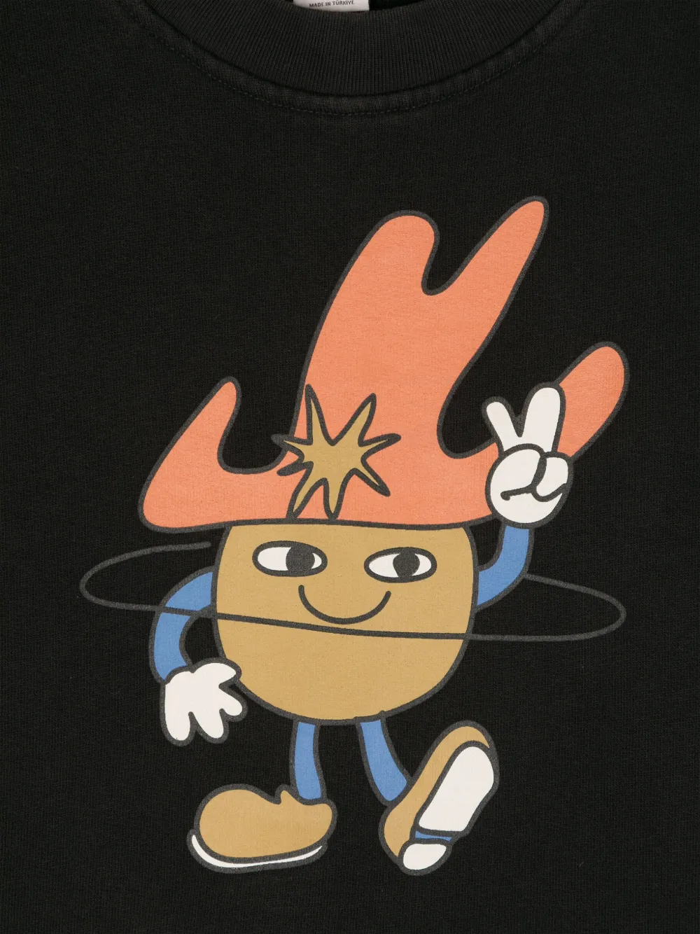 Stella McCartney Kids Cosmic Cowboy sweater met print Zwart