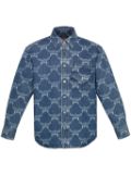 MCM patterned denim shirt - Blue