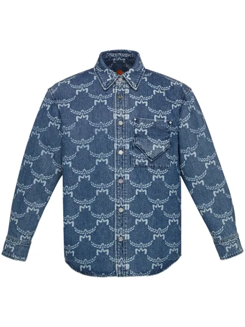 MCM patterned denim shirt