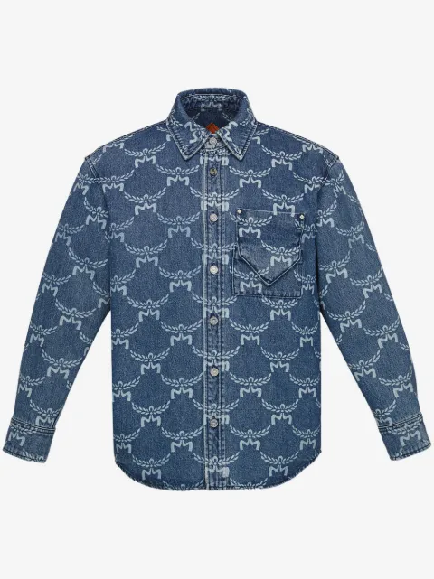 MCM patterned denim shirt