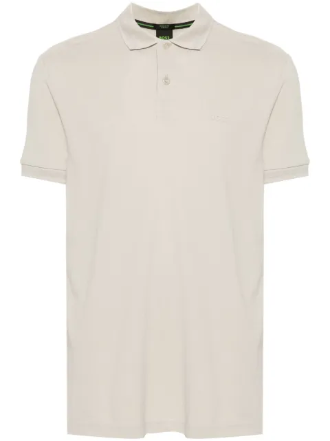 BOSS logo-print polo shirt
