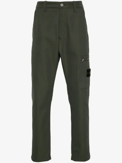 Stone Island pantalon cargo à patch Compass